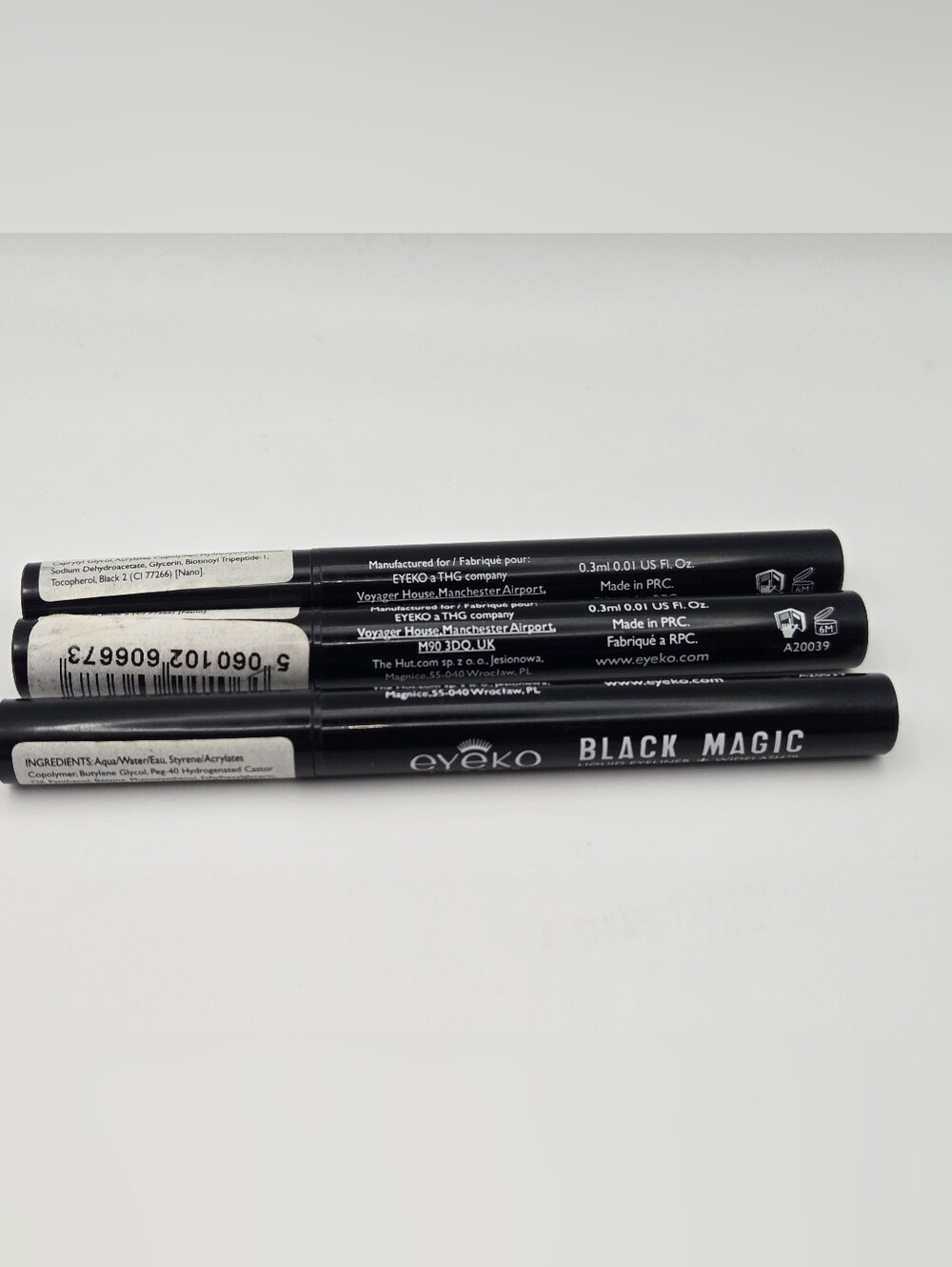 Bundle of 3: Eyeko London Black Magic Liquid Eyeliner + Widelash™ – New, Unboxed